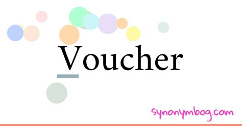 voucher synonym|Iba pa.